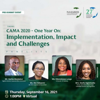 #NES27 Pre-Summit Event: Implementation, Impact and Challenges of the CAMA 2020 Act